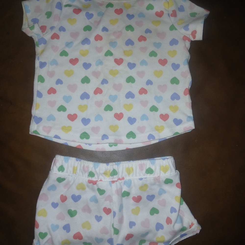 Garanimals Multicolor Heart Kids Pajama Set
